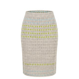 Malo Grey Silk Women Skirt