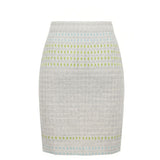 Malo Grey Silk Women Skirt