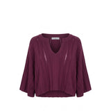 Malo Purple Cotton Women Sweater