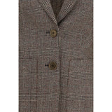 Burberry Brown Wool Oves Aries Blazer