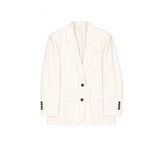 Brunello Cucinelli White Viscose Blazer
