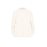 Brunello Cucinelli White Viscose Blazer