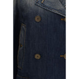 Burberry Blue Cotton Denim Jacket