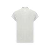 Brunello Cucinelli White Elastane T-Shirt