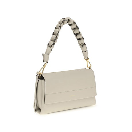 Coccinelle Beige Calf Leather Bos Taurus Shoulder Bag