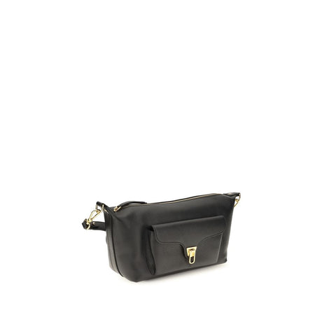 Coccinelle Black Calf Leather Bos Taurus Shoulder Bag