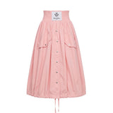 Mr&Mrs Italy Pink Polyester Women Skirt
