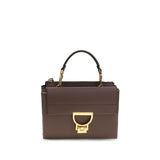 Coccinelle Brown Calf Leather Bos Taurus Handbag