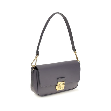 Coccinelle Blue Calf Leather Bos Taurus Shoulder Bag