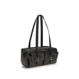 Coccinelle Black Calf Leather Bos Taurus Shoulder Bag