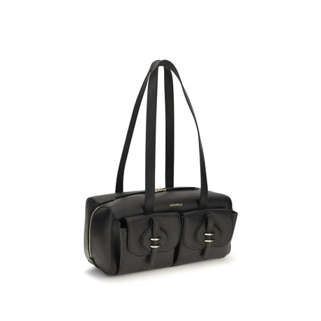Coccinelle Black Calf Leather Bos Taurus Shoulder Bag