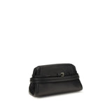 Moschino Black Goatskin Shoulder Bag