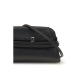 Moschino Black Goatskin Shoulder Bag