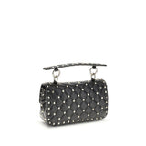 Valentino Garavani Black Calf Leather Bos Taurus Handbag