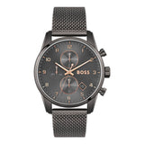 Hugo Boss Gray Stainless Steel Dress Watch
