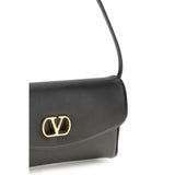 Valentino Garavani Brown Calf Leather Bos Taurus Shoulder Bag