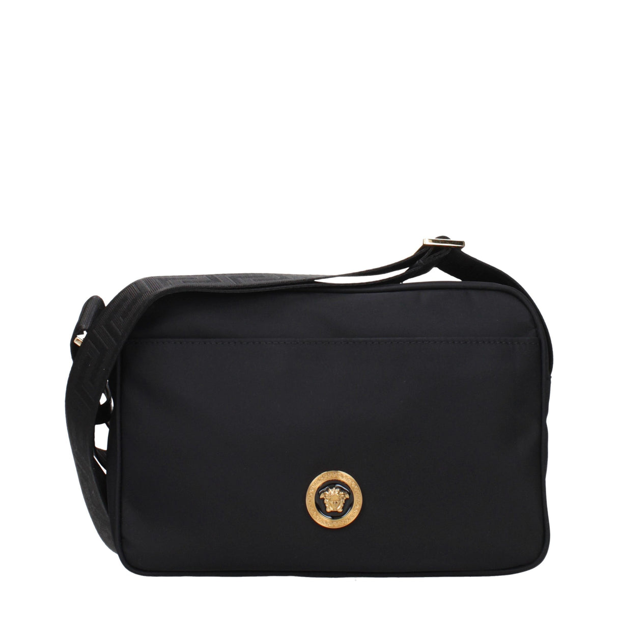 Versace Black Fabric Crossbody Bag