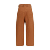 Chloé Orange Cotton Casual Pants