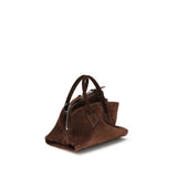 The Attico Brown Calf Leather Bos Taurus Shoulder Bag