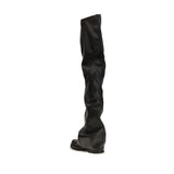 The Attico Black Polyurethane Over The Knee