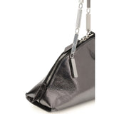 The Attico Silver Calf Leather Bos Taurus Handbag