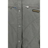 The Attico Gray Cotton Bomber