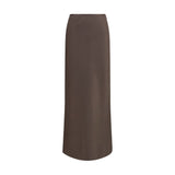 Loulou De Saison Brown Silk Long Skirt