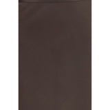 Loulou De Saison Brown Silk Long Skirt