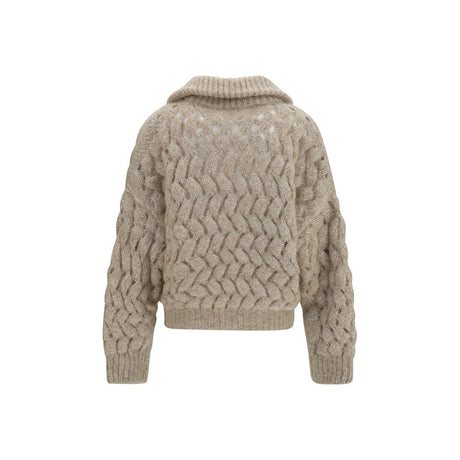 Brunello Cucinelli Beige Wool Oves Aries Cardigan