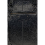 Balenciaga Black Lamb Ovis Aries Aries Shoulder Bag