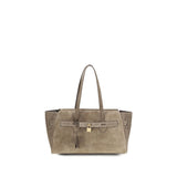 Brunello Cucinelli Brown Calf Leather Bos Taurus Shoulder Bag