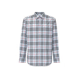 Burberry Blue Cotton Dress Shirt