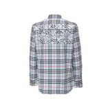 Burberry Blue Cotton Dress Shirt