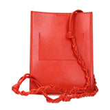 Jil Sander Red Leather Crossbody Bag
