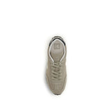 Veja Beige Suede Leather Low Top Sneakers