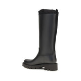 Moncler Black Pvc Rain Boots