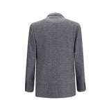 Lardini Gray Wool Oves Aries Blazer