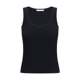 Max Mara Black Viscose Tank Tops