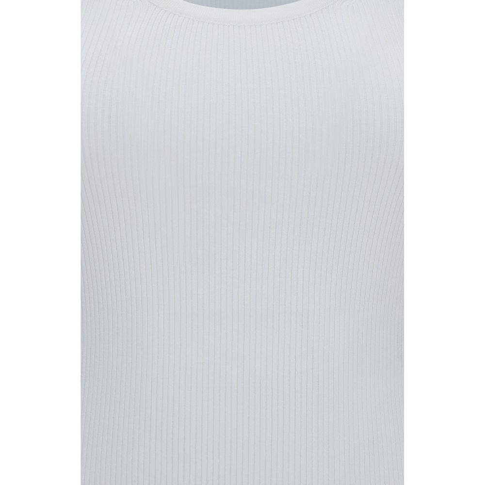 Max Mara White Viscose Tank Tops