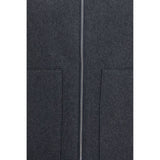 Lardini Gray Wool Oves Aries Sleeveless Jacket
