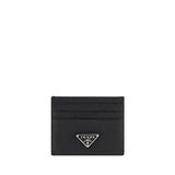 Prada Black Calf Leather Bos Taurus Wallet