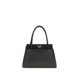 Prada Black Calf Leather Bos Taurus Handbag