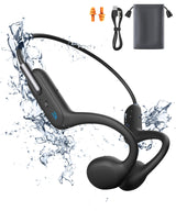 Laoziniu Bone Conduction Headphones Wireless Open-Ear Headphones Bluetooth 5.3 with Mic - MP3 Play Built-in 32GB Memory IPX8 Waterproof Sports Headphones for Gym Workout Swimming Running Cycling.