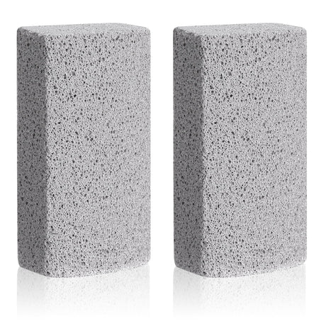Psyqtsuary Pet Hair Removal Stone 2 Pcs Pumice Stone for Cleaning Pet Hair 4 Inch Cat Fur Removal Tool Dog Hair Remover for Car Interior Furniture Carpet Couch Bedding (Grey)
