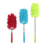 KissDate Microfiber Extendable Hand Dusters Washable Dusting Brush with Telescoping Pole for Cleaning Car Computer Air Conditioning TV and Else Pack of 3