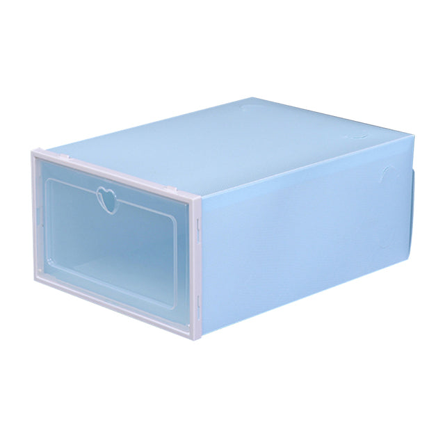 Stackable Transparent Plastic Shoe Storage Organizer Box
