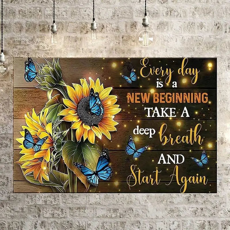 Sunflower Canvas Painting - Wall Art for Home Decor