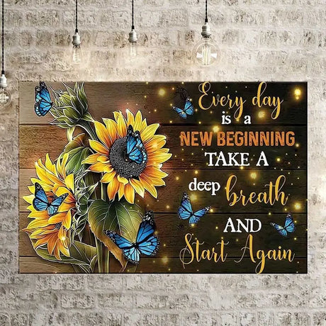 Sunflower Canvas Painting - Wall Art for Home Decor