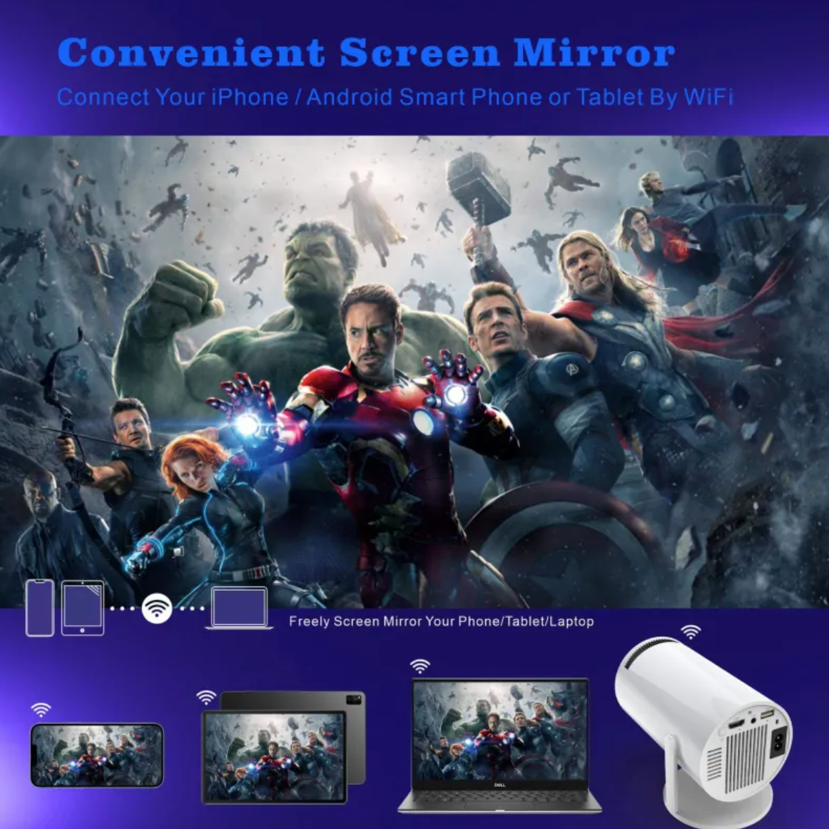 H713 Ultra HD 4K Projector - Intelligent Home & Office Solution