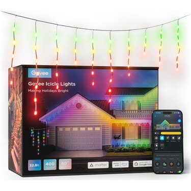 Govee Outdoor Smart Icicle Lights 10m RGBICW H70D13D1